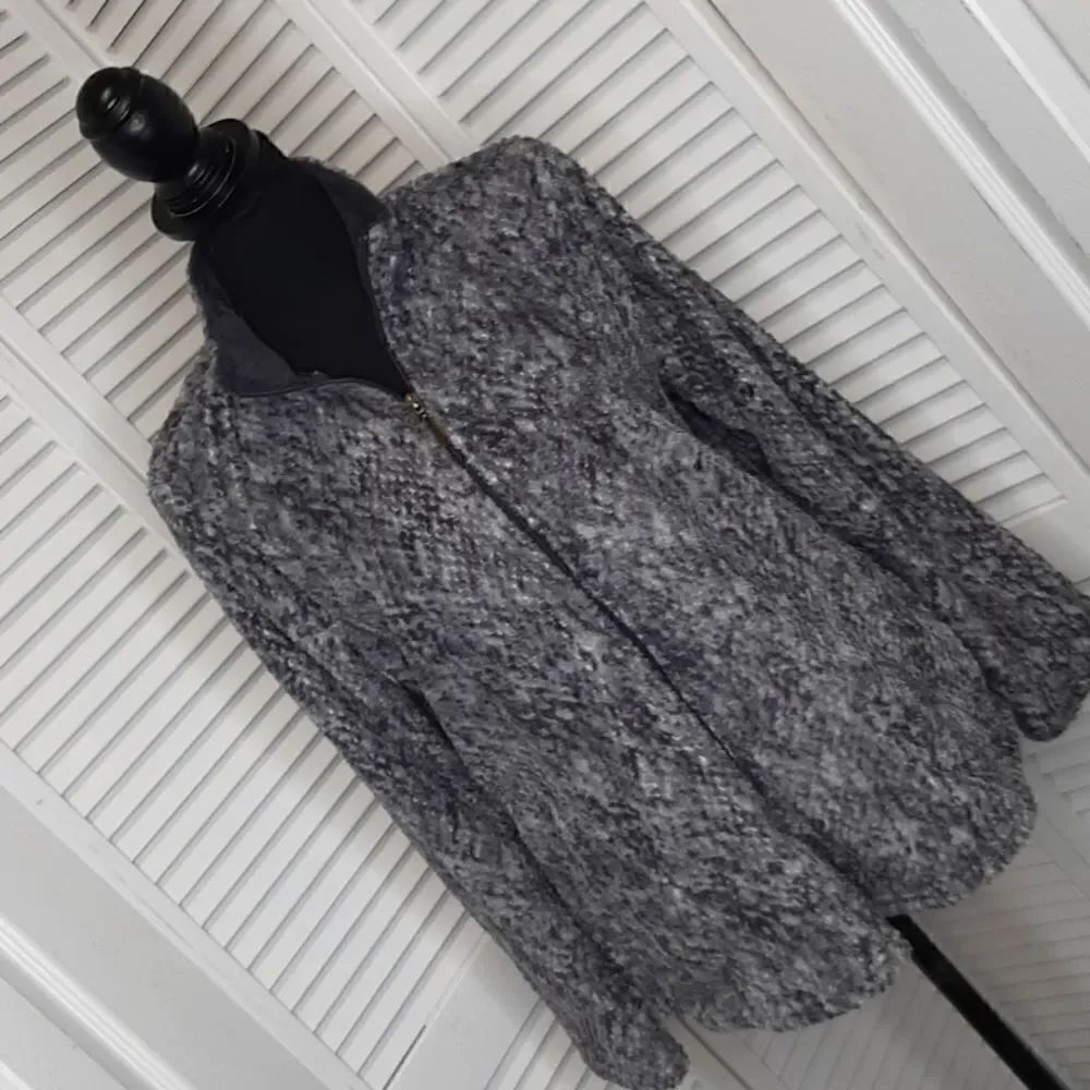 NWOT Stan Herman Gray Plush Lightweight Jacket - Picture 1 of 7